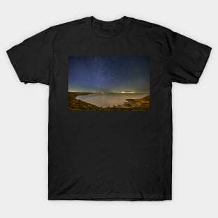 Fall Bay on Gower in Wales at Night T-Shirt